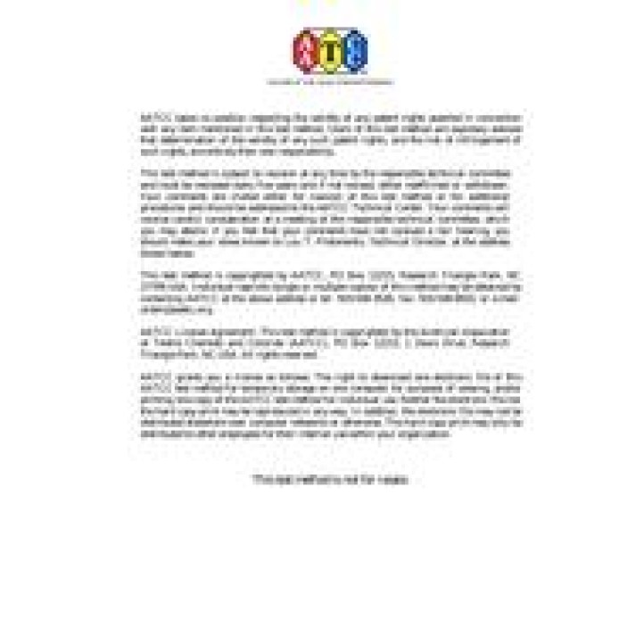 AATCC 118-2013