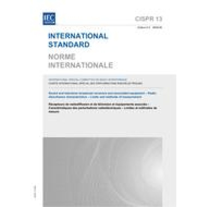 CISPR 13 Ed. 5.0 b:2009
