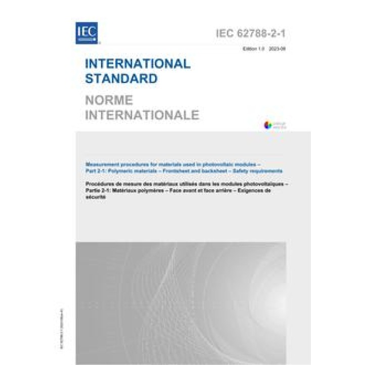 IEC  62788-2-1 Ed. 1.0 b:2023