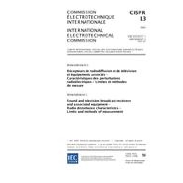 CISPR 13 Amd.1 Ed. 4.0 b:2003