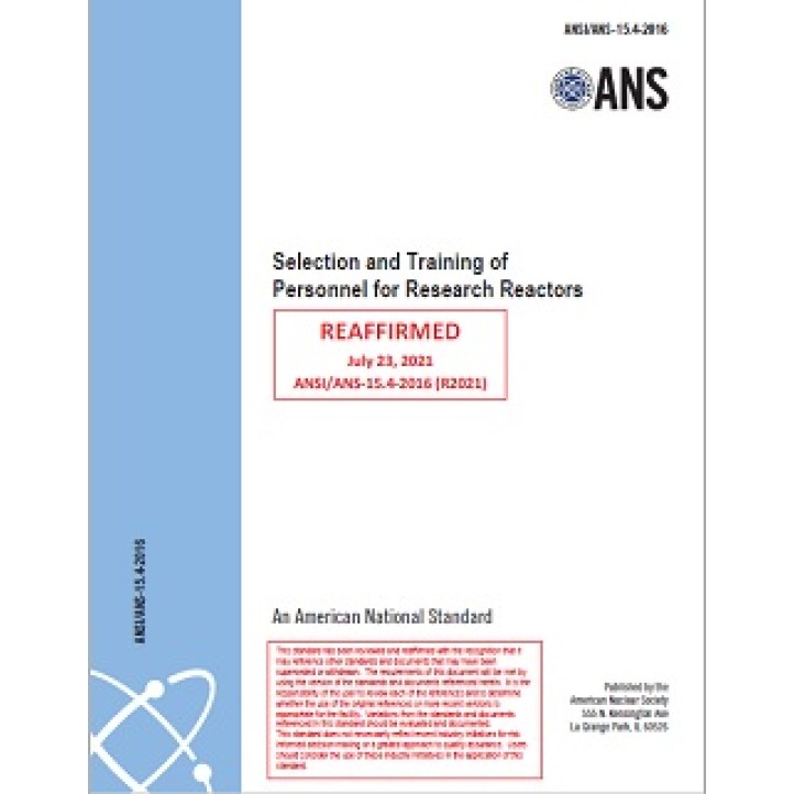 ANS 15.4-2016 (R2021)