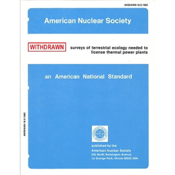 ANS 18.5-1982 (R1989)