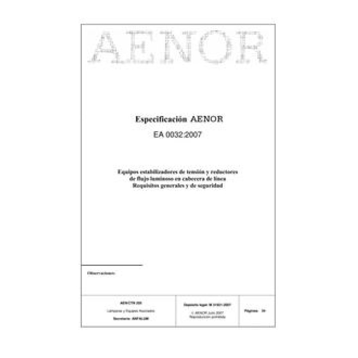 AENOR EA 0032