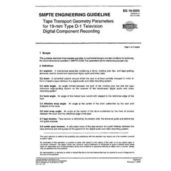 SMPTE EG 10