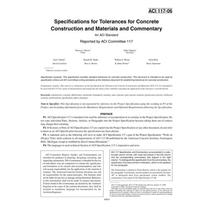 ACI 117-06