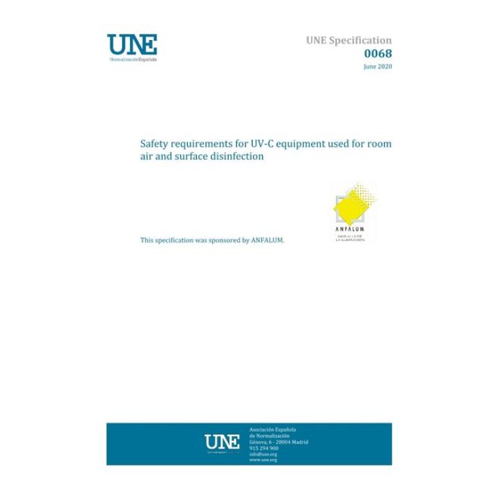 AENOR ESPECIFICACION UNE 0068