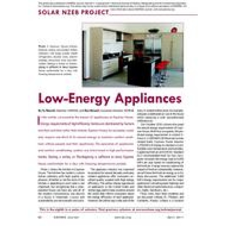 08: Solar NZEB Project: Low-Energy Appliances