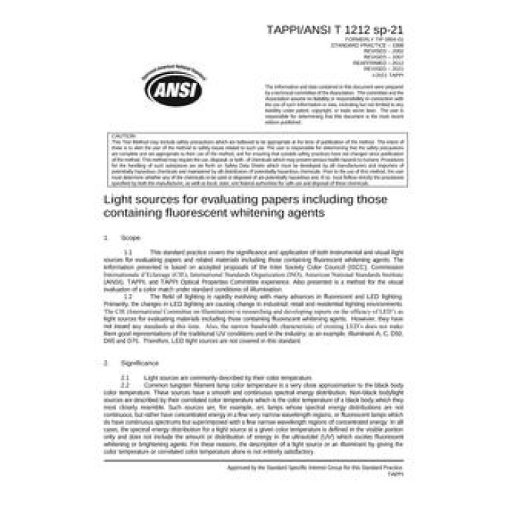TAPPI T 1212 sp-21