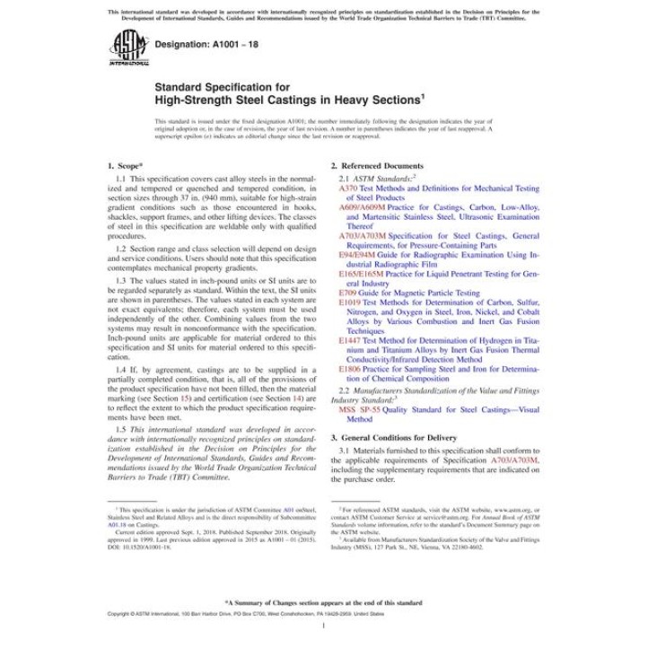 ASTM A1001-18