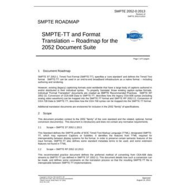 SMPTE 2052-0