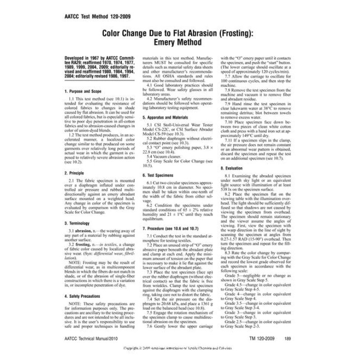 AATCC 120-2009