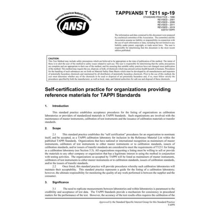 TAPPI T 1211 sp-19